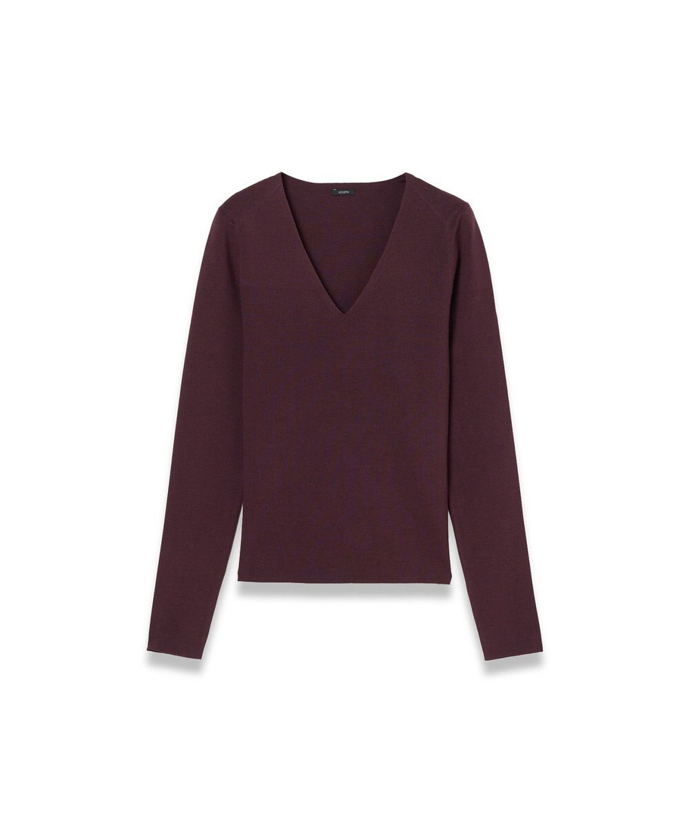JOSEPH 【洗える】シルクストレッチVネックトップ 
