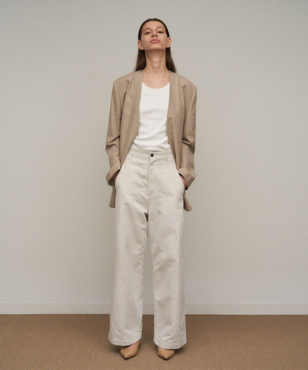 ATON WOOL SILK TWILL | カラーレスジャケット 