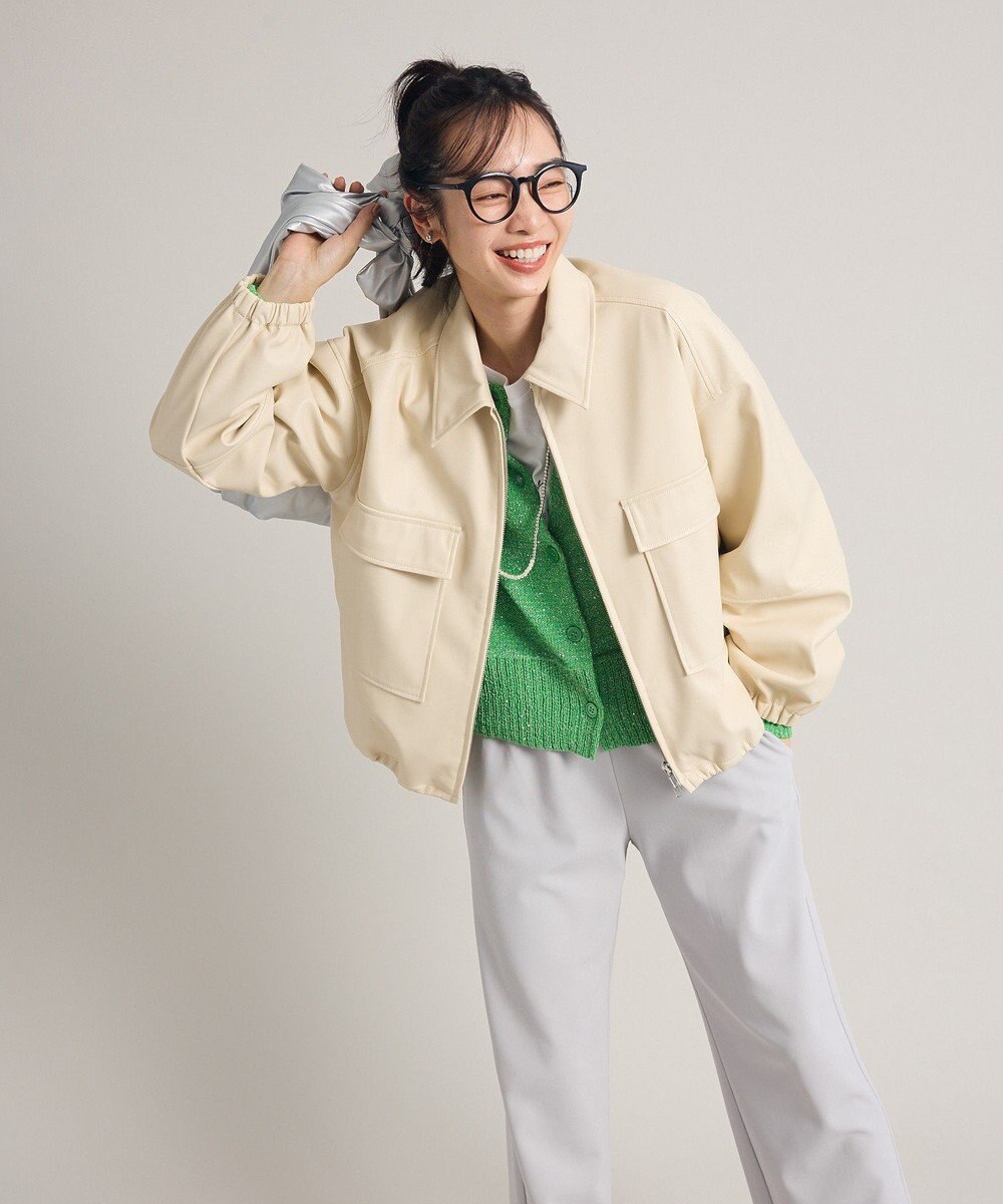 Green Parks フェイクレザージャケット 