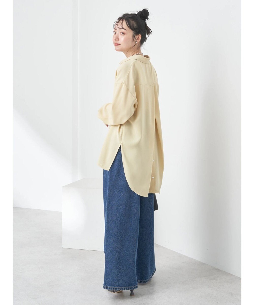 earth music&ecology バックボタンチュニック 