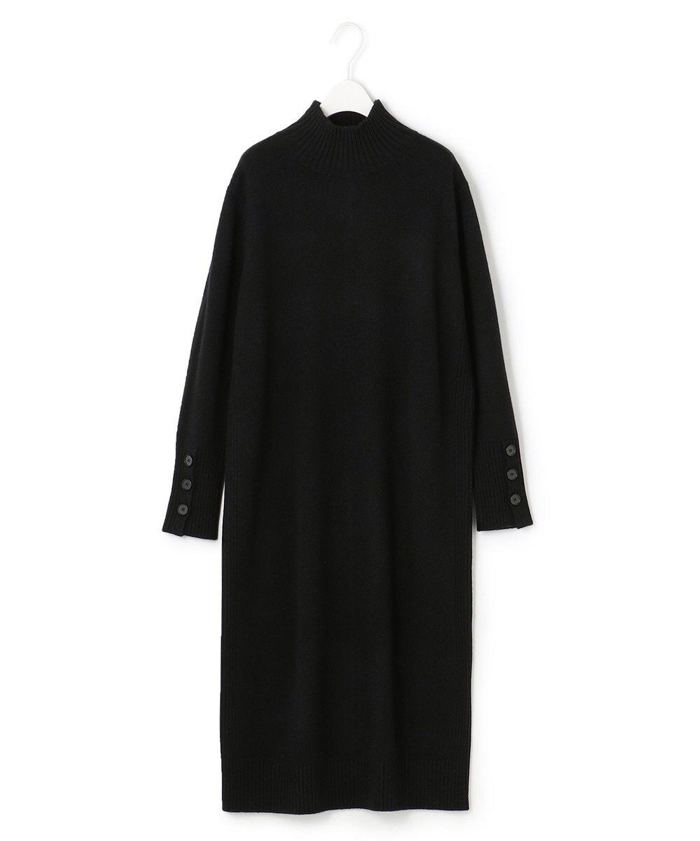 ICB L 【WEB限定カラーあり】 ソフトカシミヤミックス ハイネックワンピース 