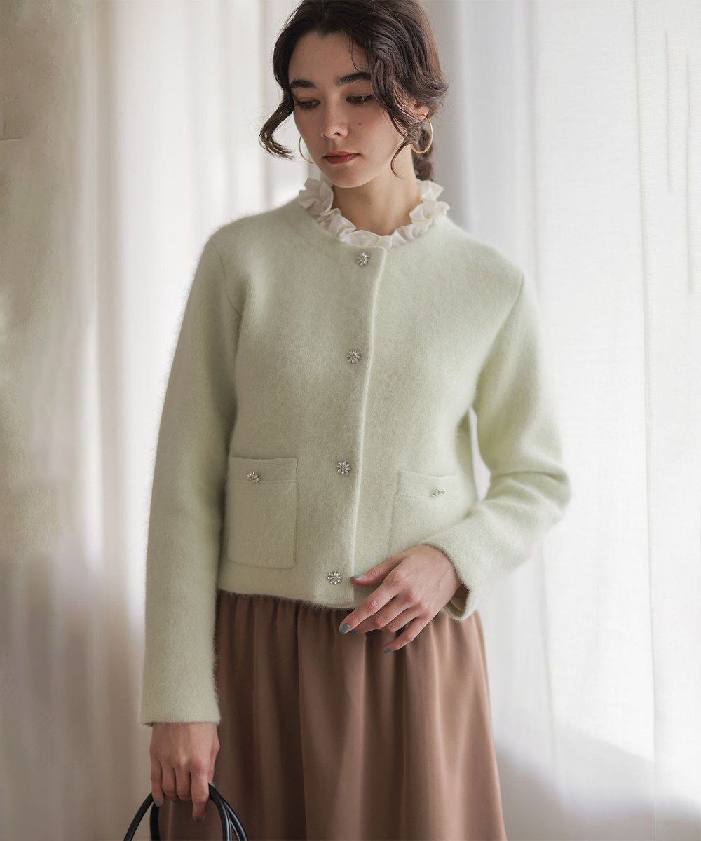 組曲 S 【加藤ローサさん着用】アンティークオーガンフリル ブラウス 