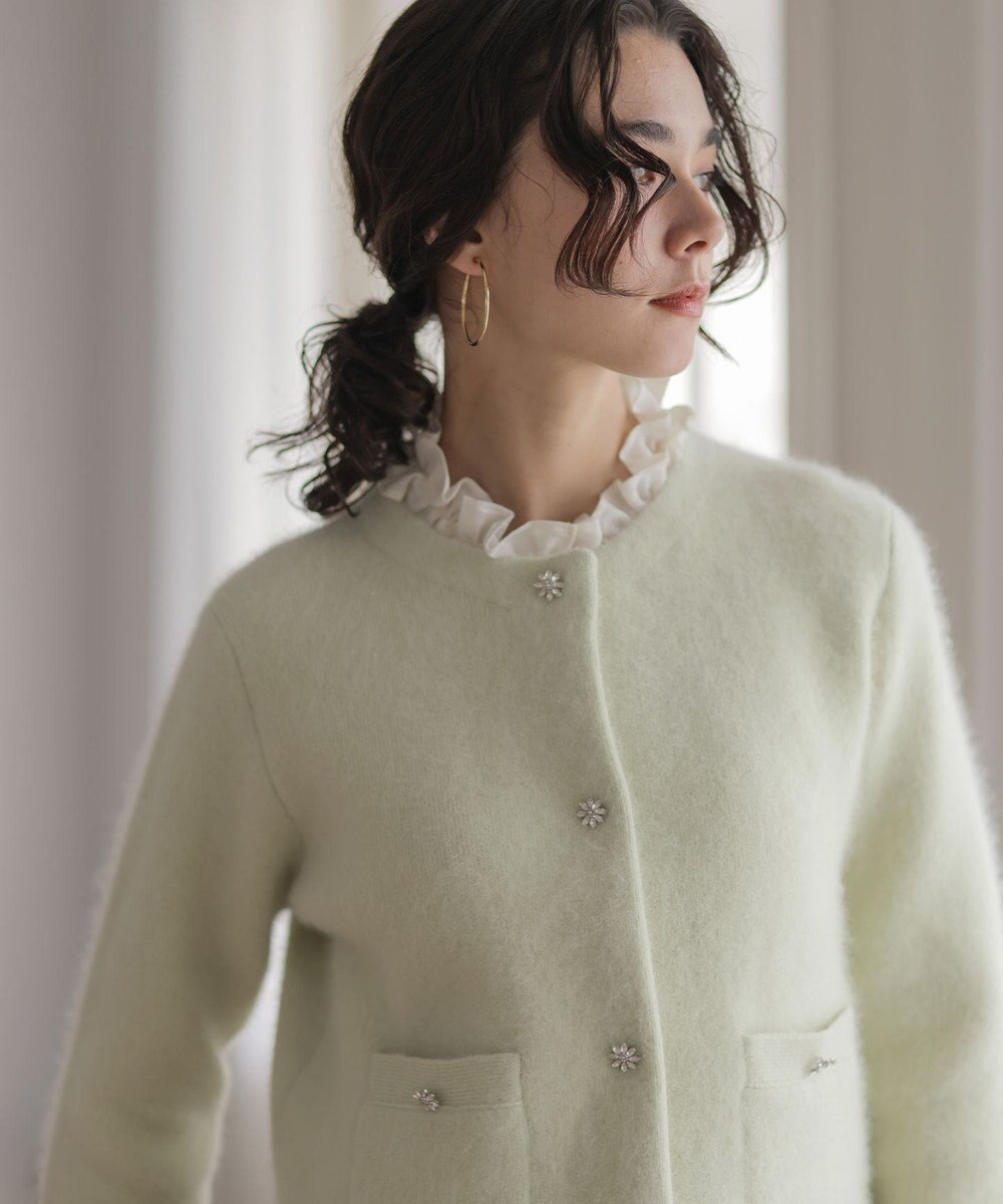 組曲 S 【加藤ローサさん着用】アンティークオーガンフリル ブラウス 