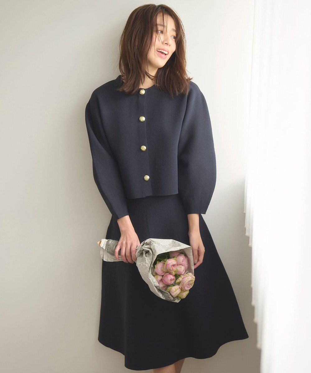 Feroux 【セットアイテム】パフスリーブニット セットアップ 