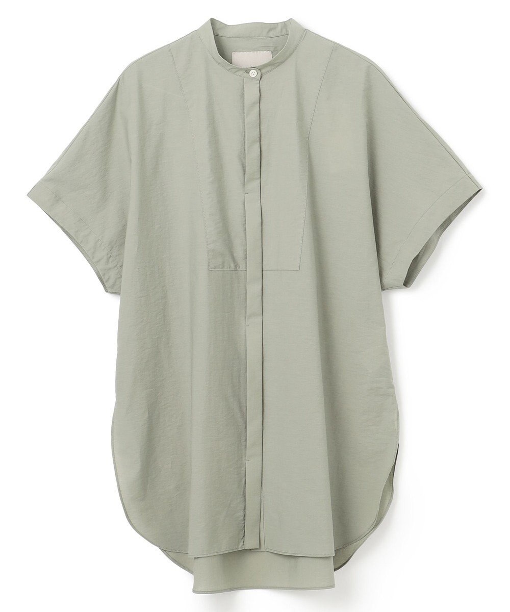 UNFILO L ワッシャーブロード ブザムロングシャツ 