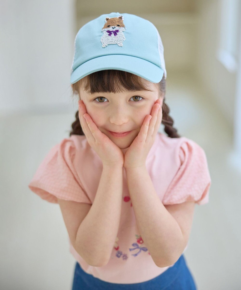 ANY KIDS スパンコール メッシュ キャップ 