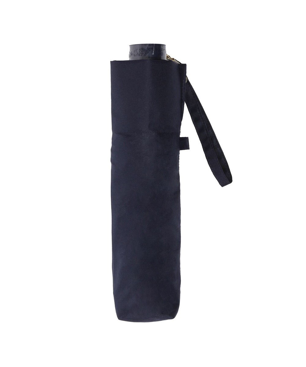 MOONBAT 【WEB限定/軽量】POLO RALPH LAUREN（ポロ ラルフローレン） 折りたたみ傘 ポロベア×チェックパイピング 無地 FLAG BEAR 