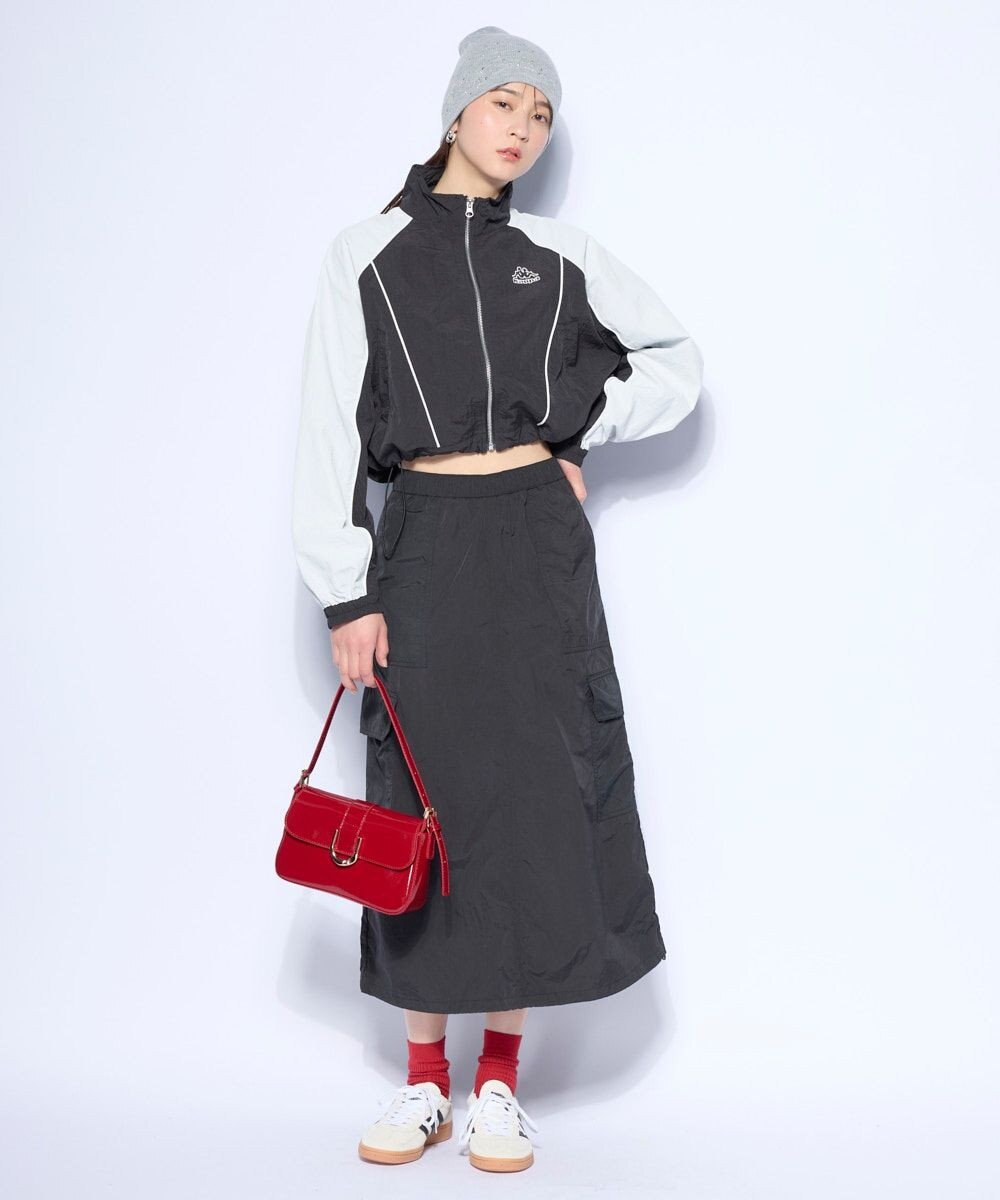 OP／FILA 【Kappa】ショート丈 ナイロントラックジャケット 