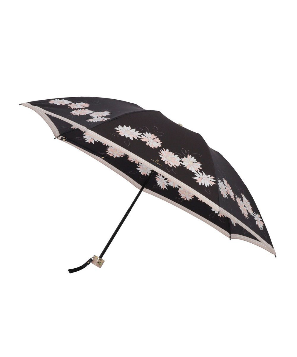 MOONBAT 【雨傘】ランバン　オン　ブルー (LANVIN en Bleu) 花柄 プリント 折りたたみ傘 