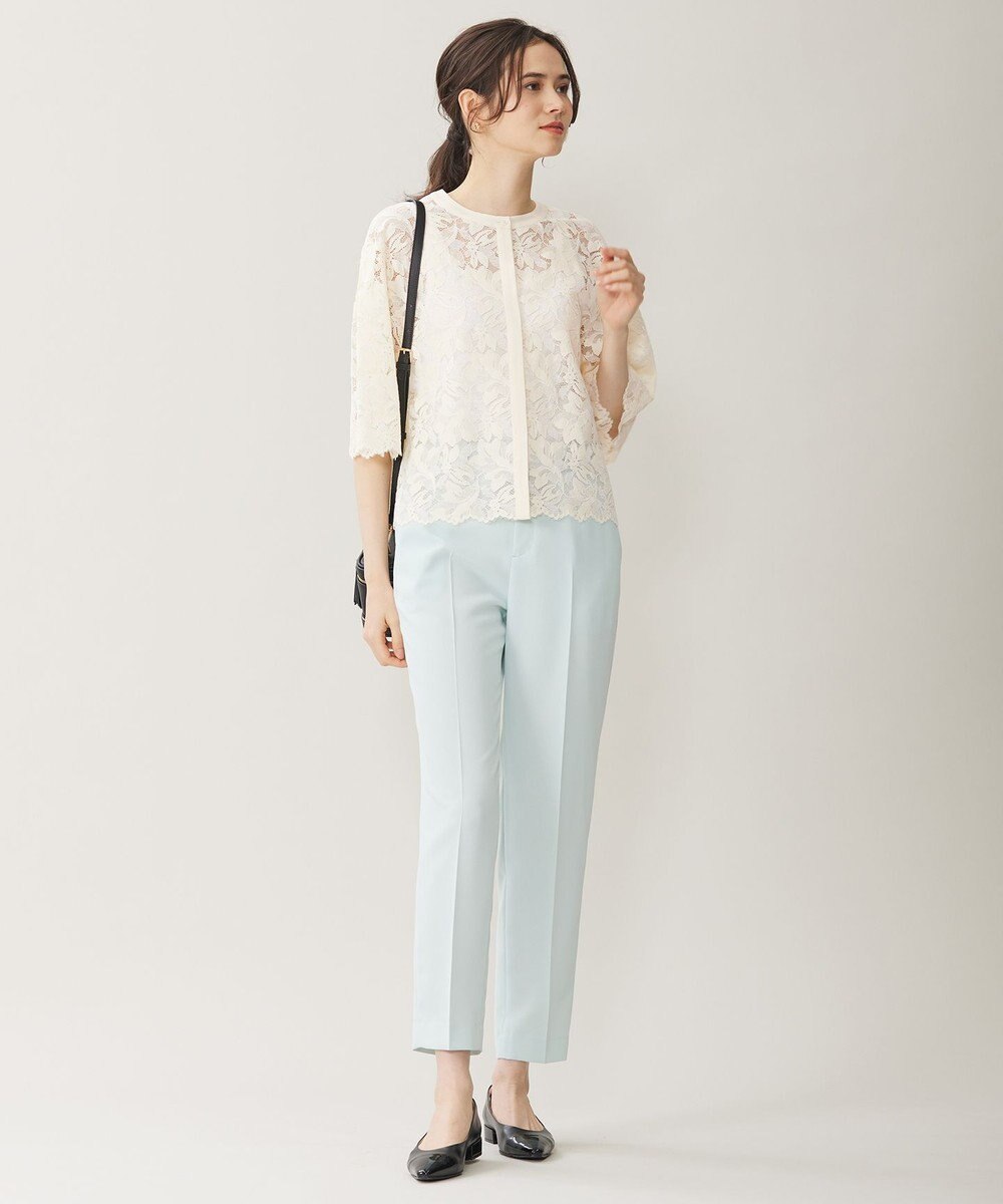 自由区 L 【セットアップ対応・UVカット・接触冷感・洗える】ライトストレッチテーパード パンツ 