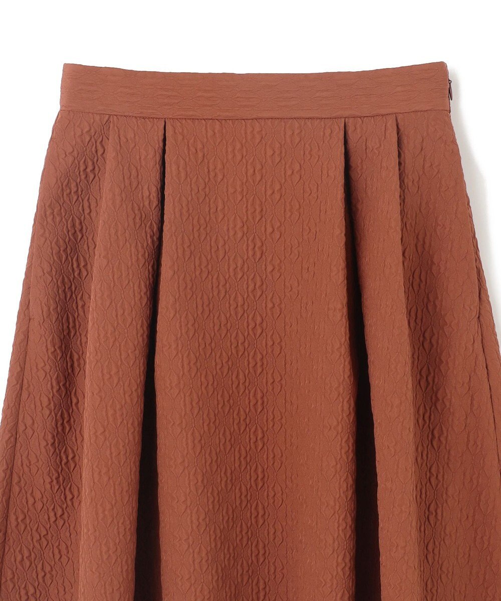 UNFILO エンボスフレアスカート 