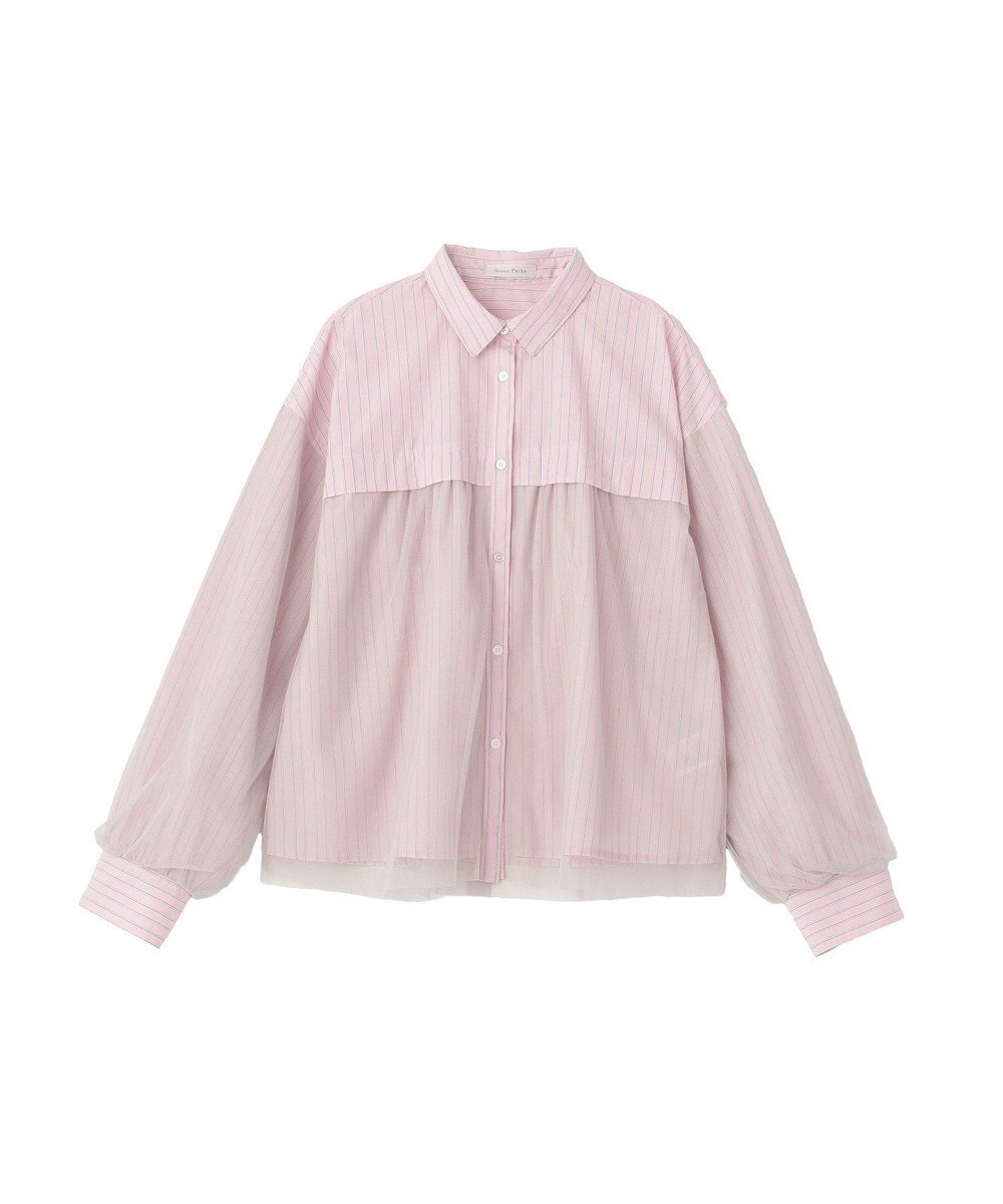 Green Parks イージーケアチュールドッキングシャツ 
