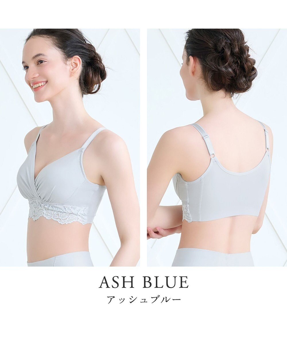 BRADELIS New York 【BRADELIS NewYork peace】綿混ストレッチハイブリッドハートカップブラ25 ブラデリス 吸汗 速乾機能 補正 ブラジャー 