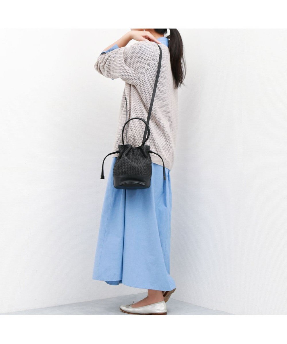 UNBILLION 【テレビ ドラマ着用アイテム】ペルケ perche / レザーメッシュ2wayバゲットバッグ 