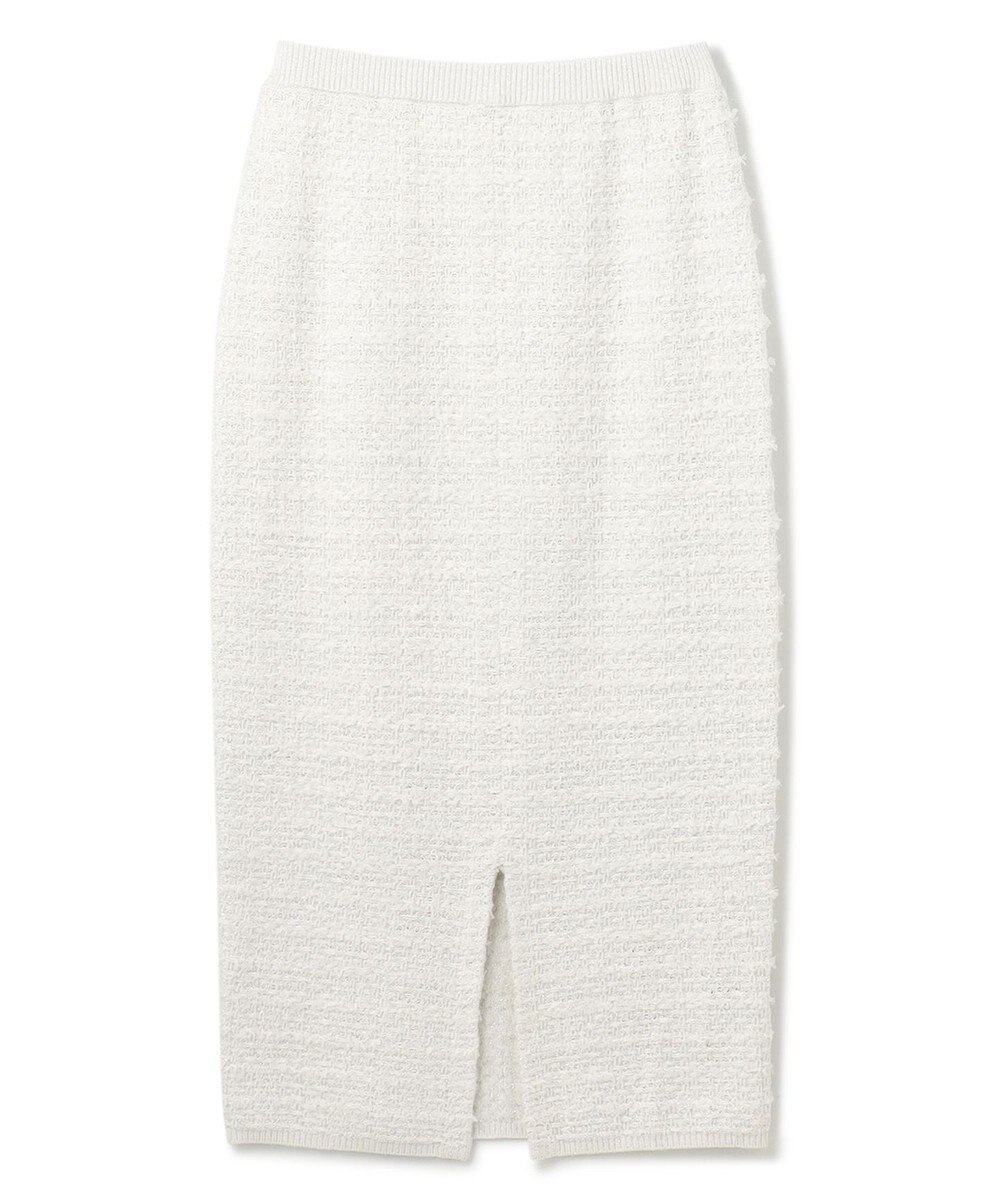 GRACE CONTINENTAL ラメツイードニットスカート 