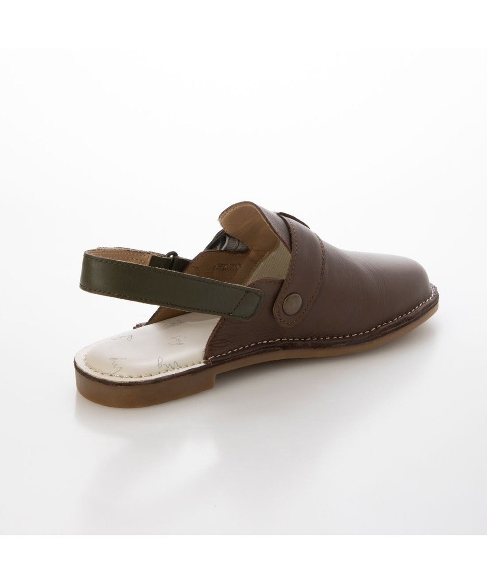 ing <ing>シングルモンクデザインバックストラップシューズ 