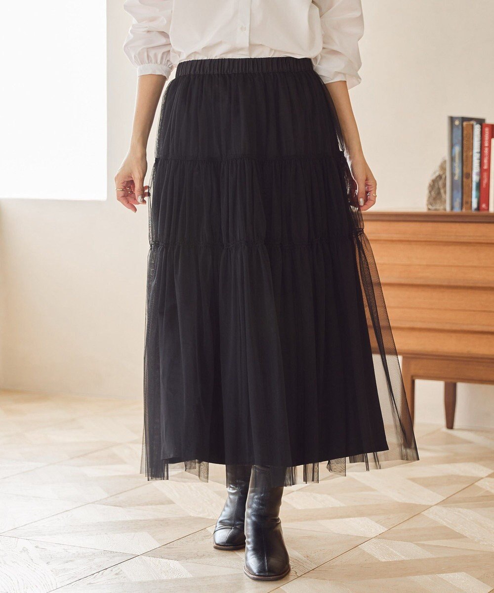 AMERICAN HOLIC ティアードチュールスカート 