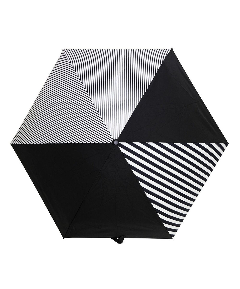 +RING 【UVカット90%以上】【簡単開閉】【数量限定】レディース向け  晴雨兼用折傘 53cm BLK-STP T1250 