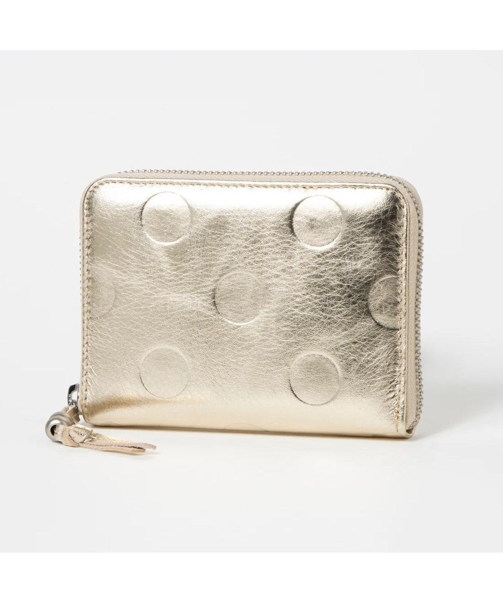 UNBILLION ペルケ perche / ドット型押しラウンドパームフィット財布 