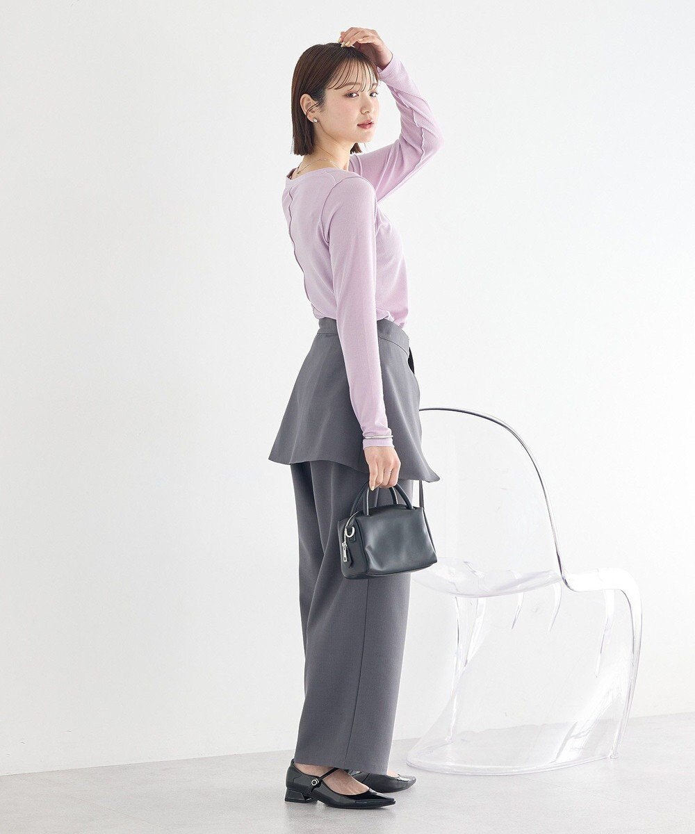 earth music&ecology 微シアーメロープルオーバー 