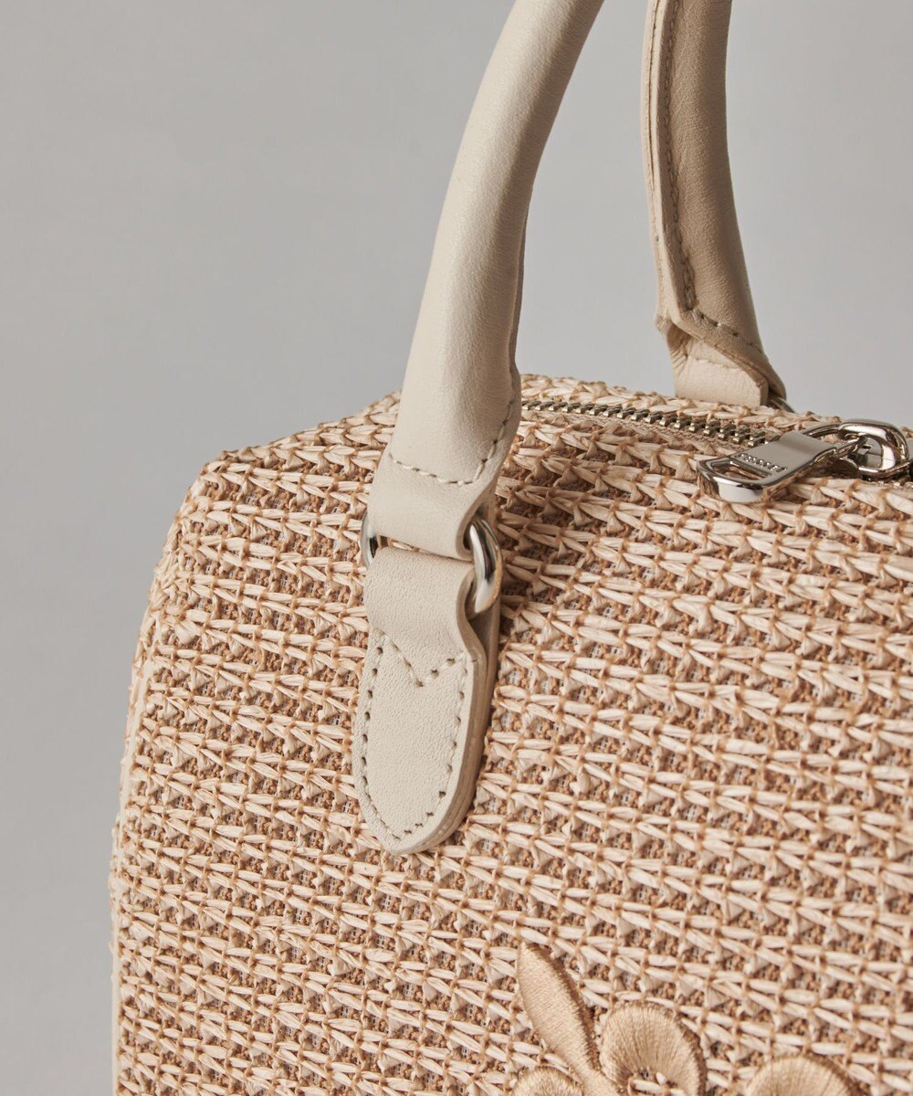 russet ナイロンラフィアミニボストンバッグ(CE-1715) 