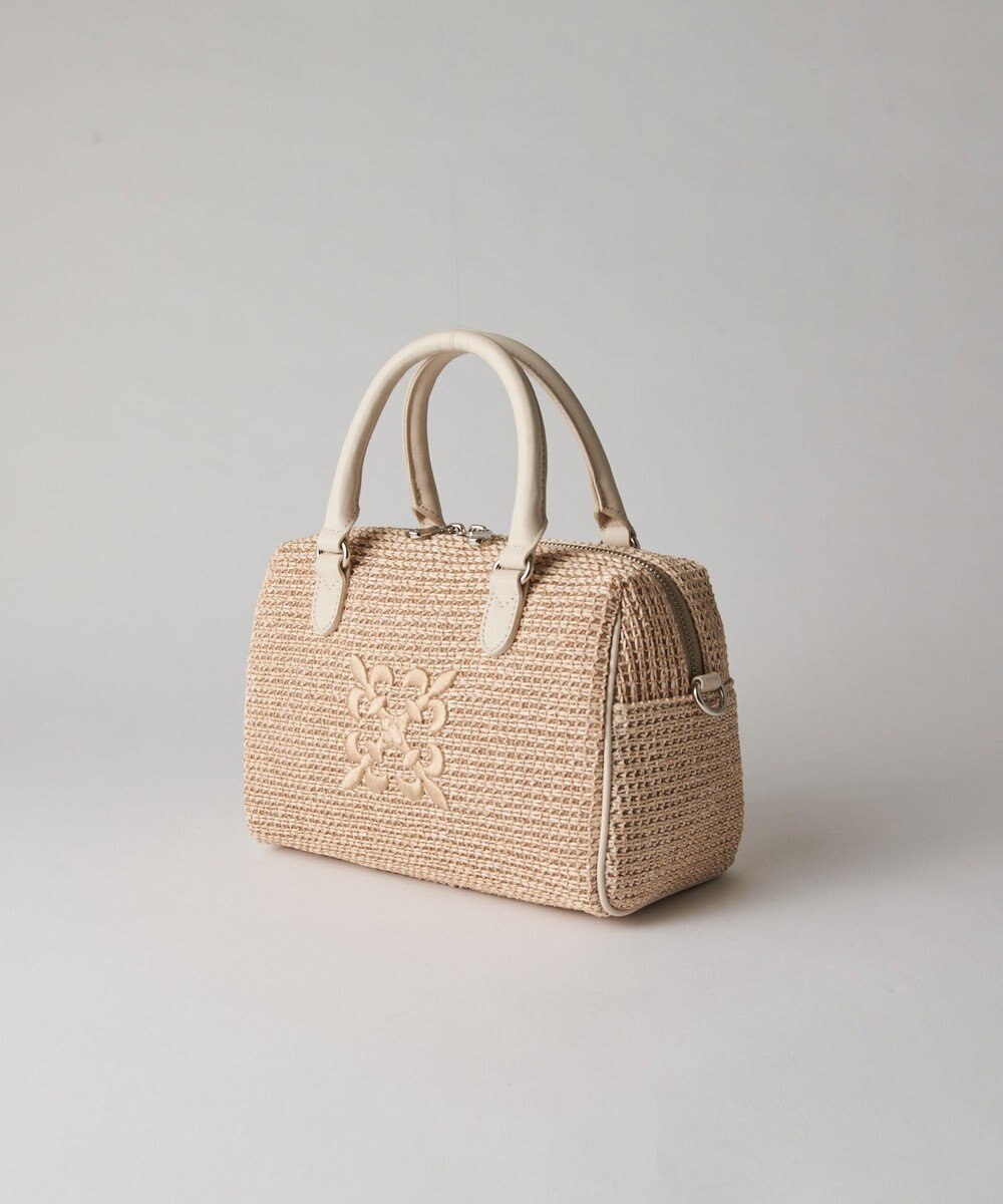 russet ナイロンラフィアミニボストンバッグ(CE-1715) 