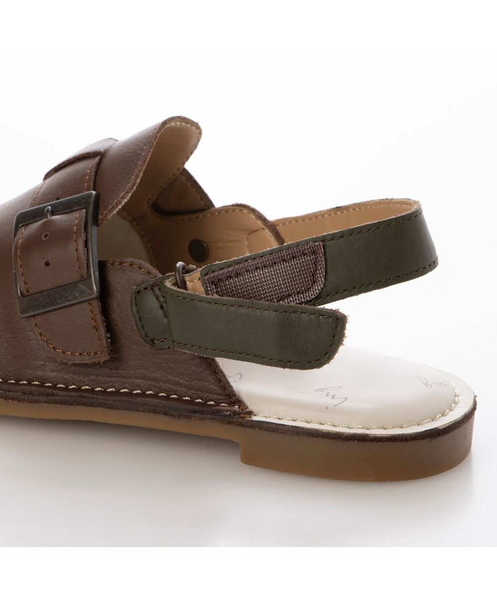 ing <ing>シングルモンクデザインバックストラップシューズ 