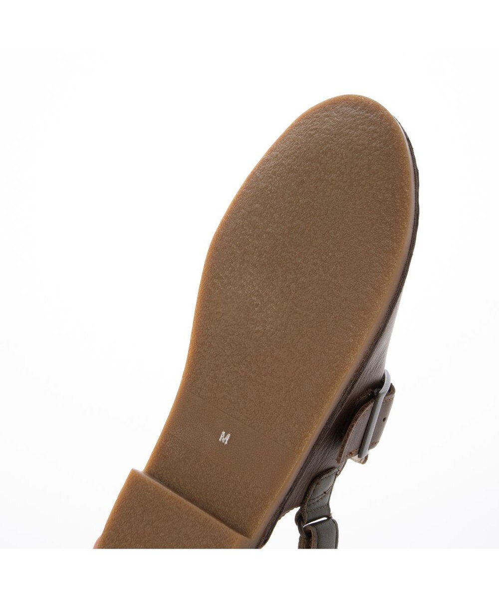 ing <ing>シングルモンクデザインバックストラップシューズ 