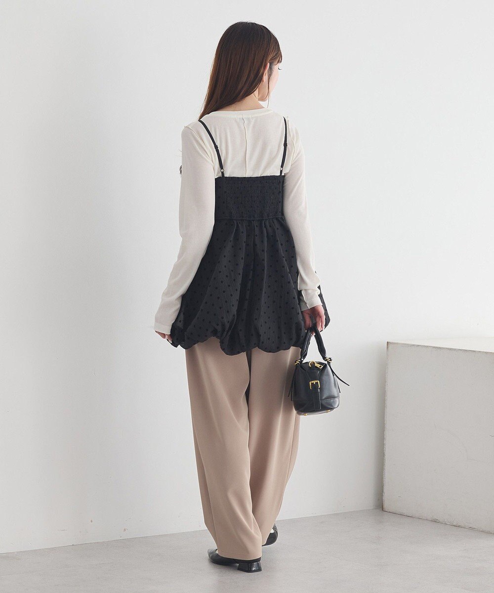 earth music&ecology ドットバルーンキャミチュニック 