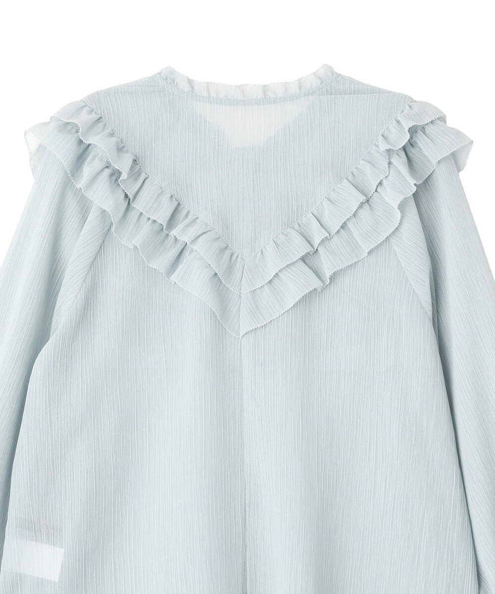 YECCA VECCA ラッフルレースブラウス 