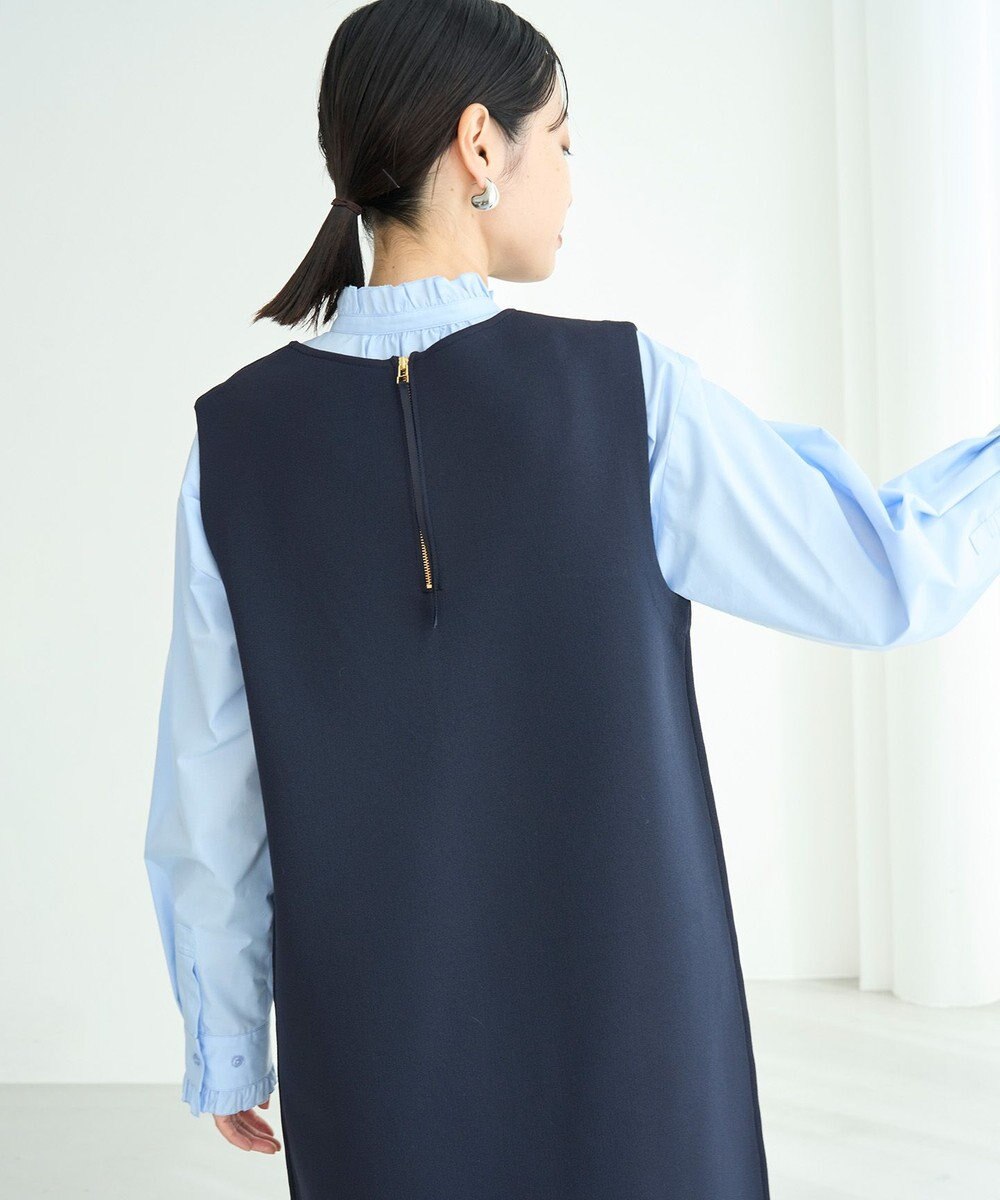 UNFILO L BEAUTY FORM KNIT スリーブレス ワンピース 