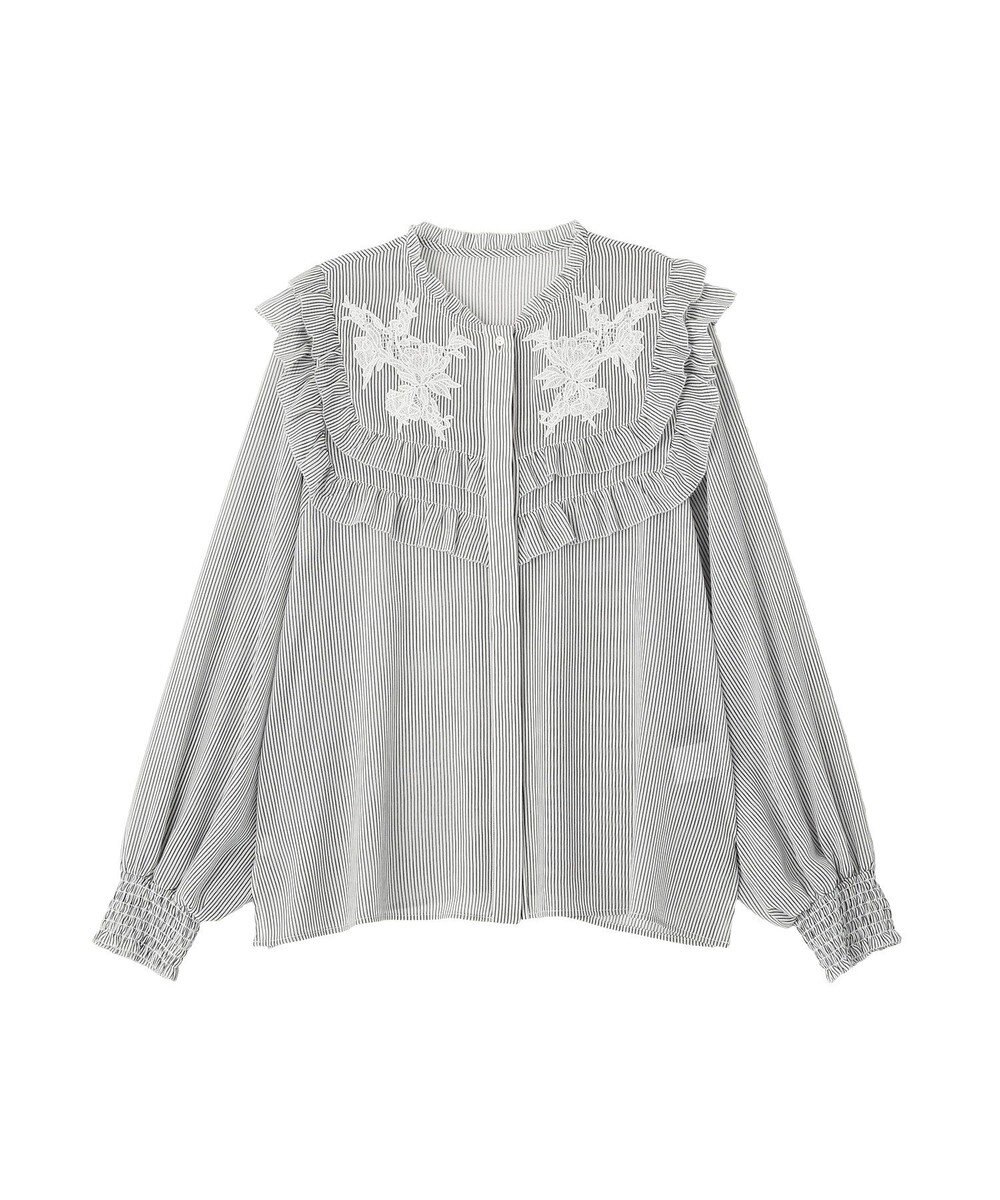 YECCA VECCA ラッフルレースブラウス 