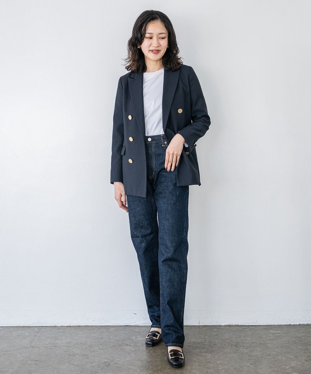 caqu boy`s cutⅡ テーパードストレートデニム ワンウォッシュ 