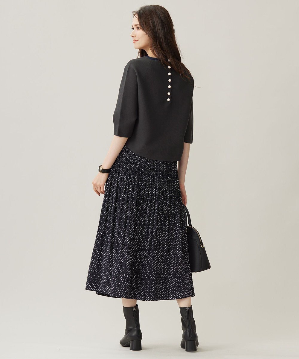 自由区 S 【セットアップ対応・洗える】ライトサテンプリーツ スカート 