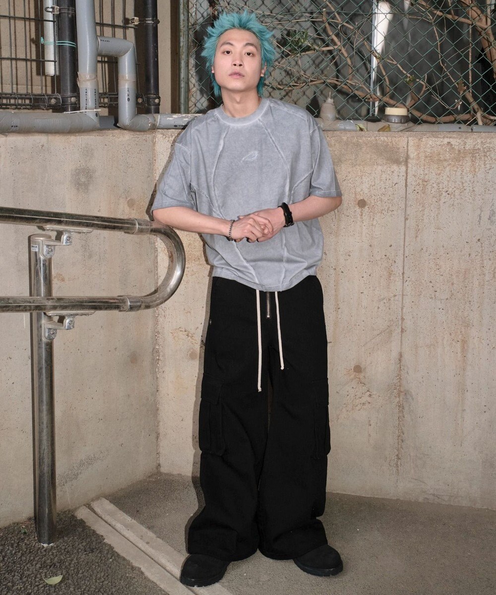 WEGO 【ユニセックス着用ITEM/MLサイズ展開】コールドダイスウィッチングロゴT（SS） 