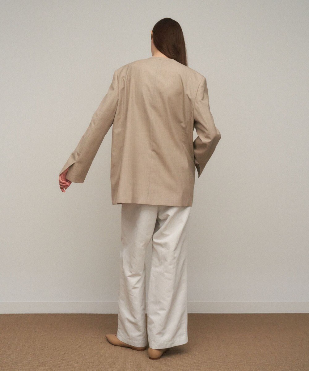 ATON WOOL SILK TWILL | カラーレスジャケット 