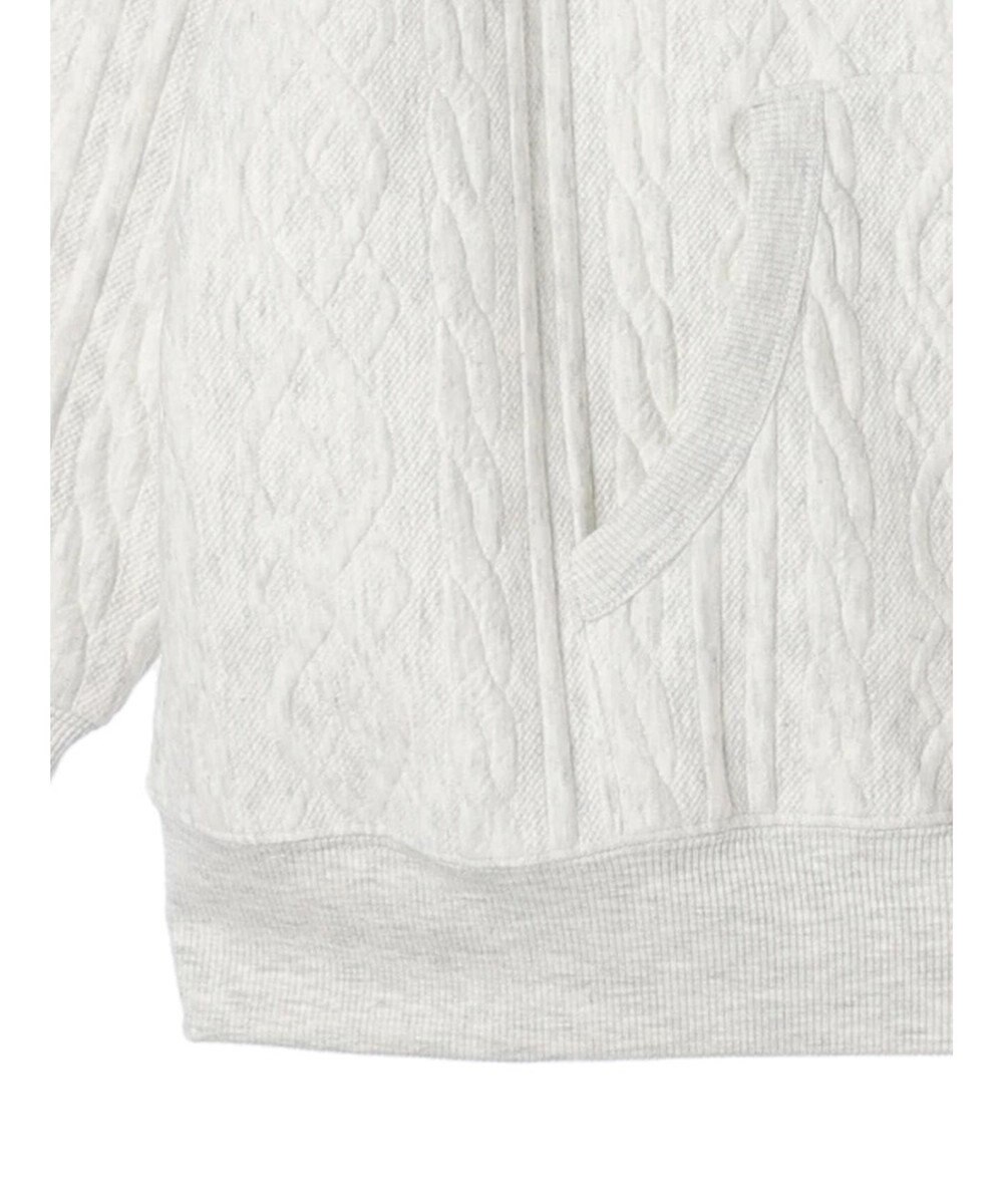 CRAFT STANDARD BOUTIQUE ケーブル柄カットパーカー2 