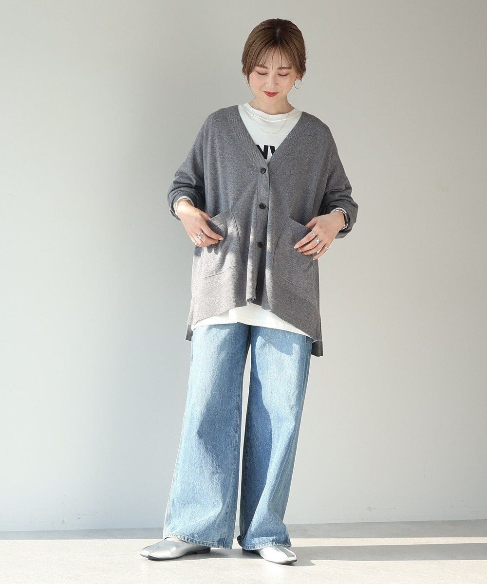 AMERICAN HOLIC バイパチＶネックワイドニットカーディガン 