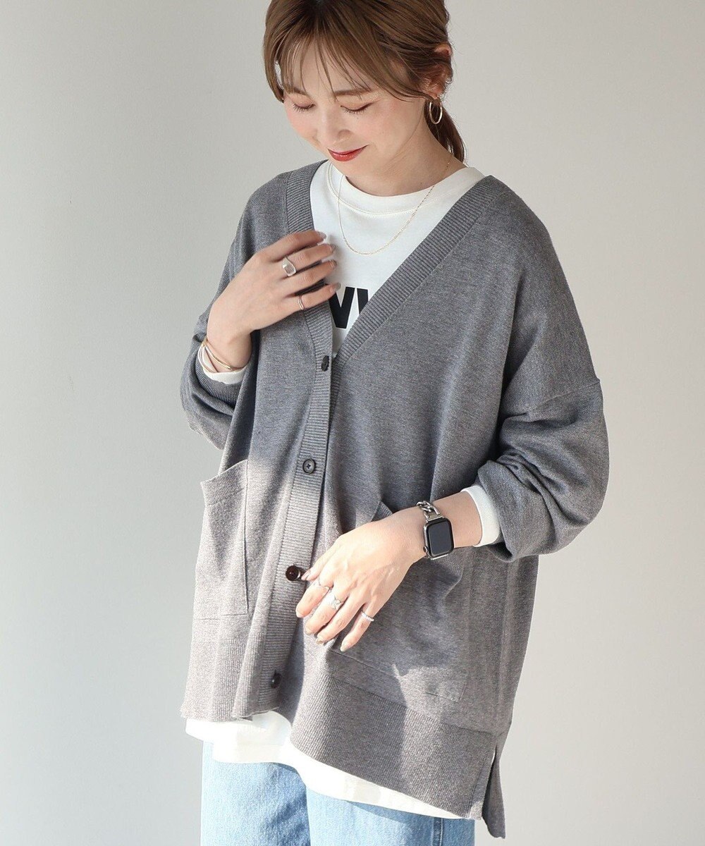 AMERICAN HOLIC バイパチＶネックワイドニットカーディガン 