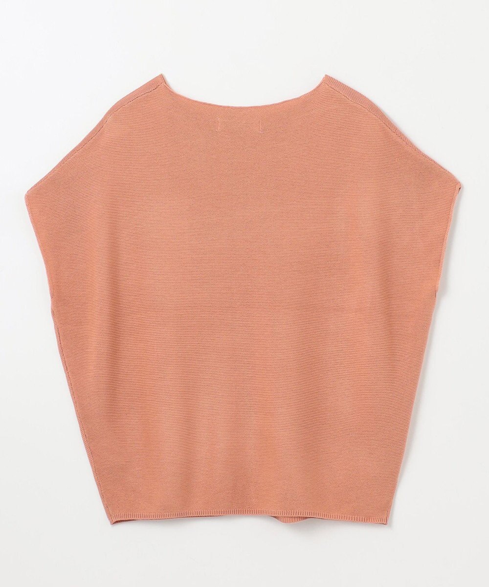 ANY 【洗濯機可/アンチピリング/UVカット】アクリルガーターフレンチスリーブニット 