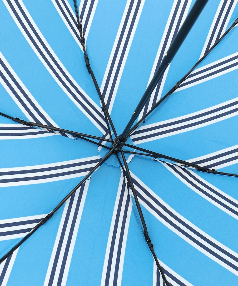 MOONBAT POLO RALPH LAUREN (ポロ ラルフローレン)折りたたみ傘 ワンポイント ストライプ 75デニール 日本製 