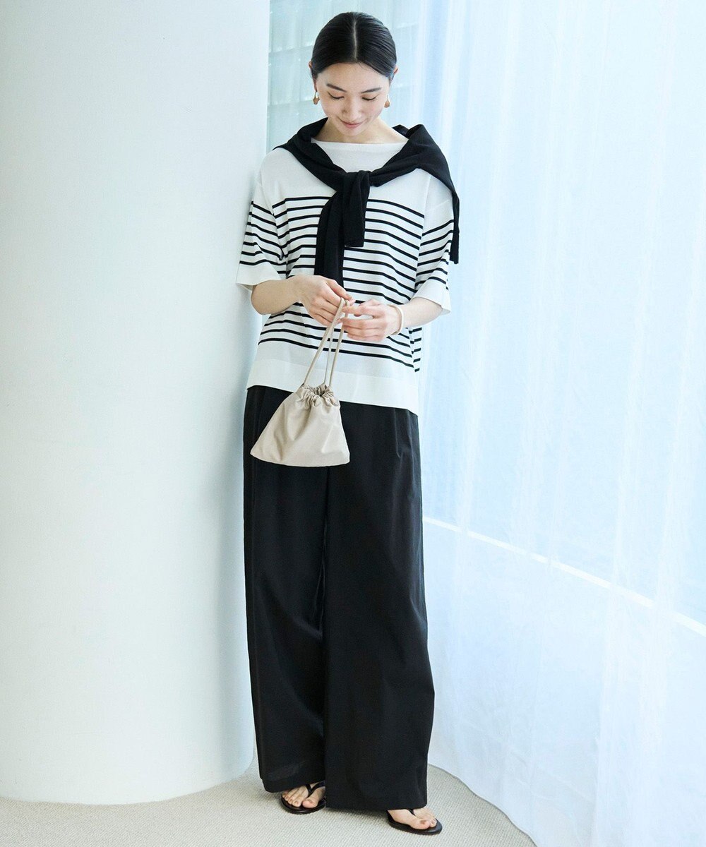 UNFILO L シアーワイドパンツ 