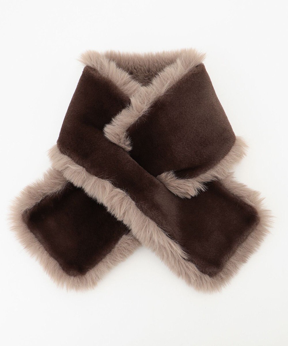 自由区 リバーシブルフェイクファーティペット 