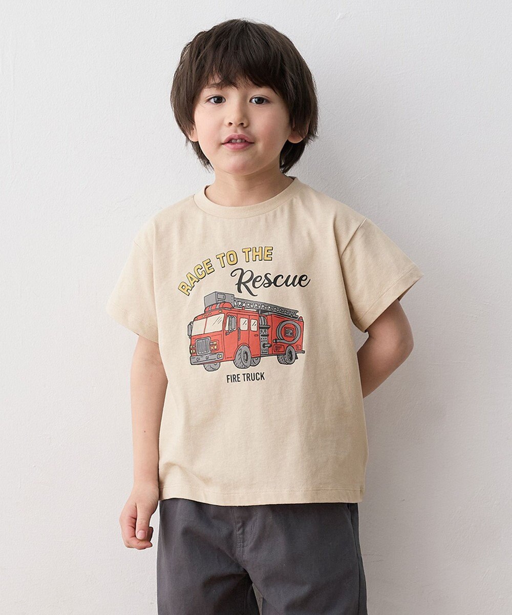 ANY KIDS 車プリント 半袖Tシャツ 