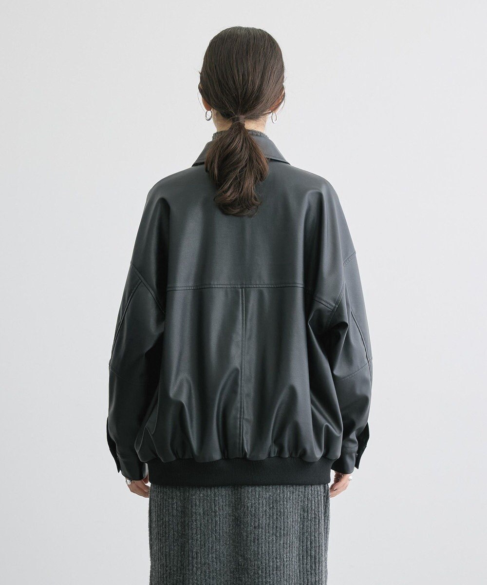 AMERICAN HOLIC フェイクレザーブルゾン 