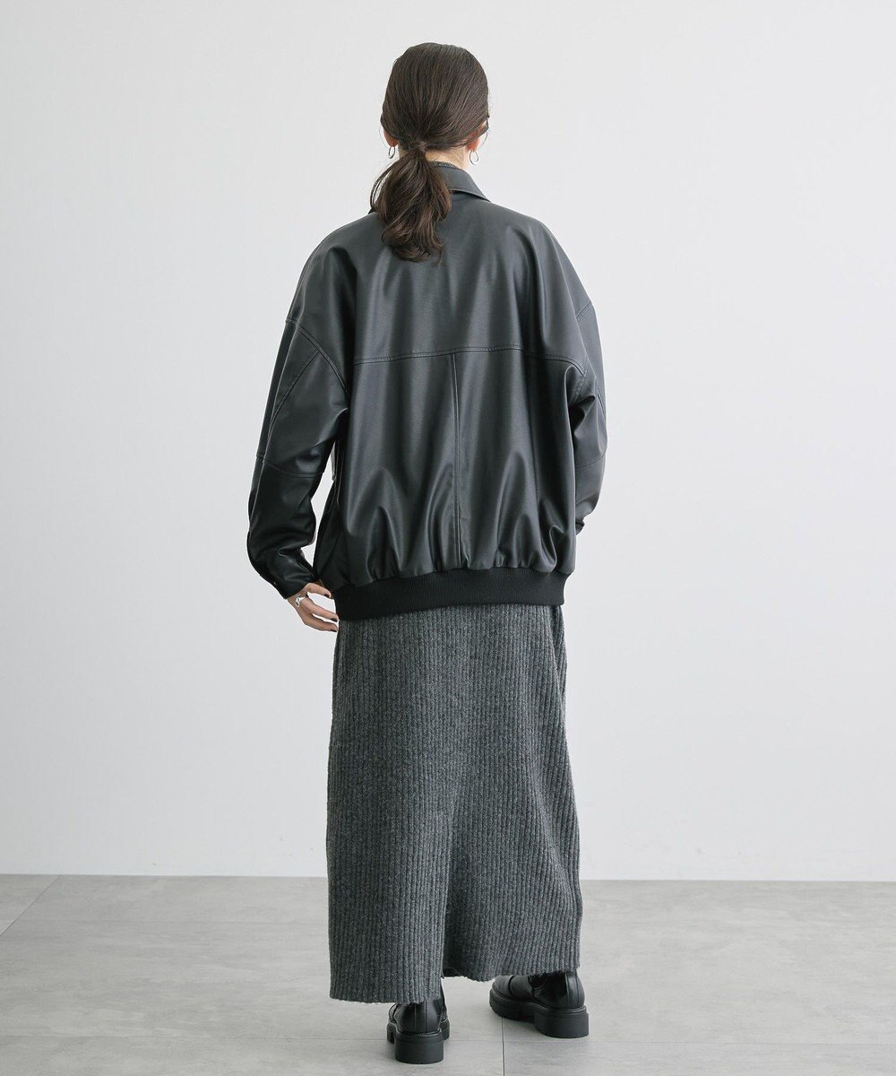 AMERICAN HOLIC フェイクレザーブルゾン 