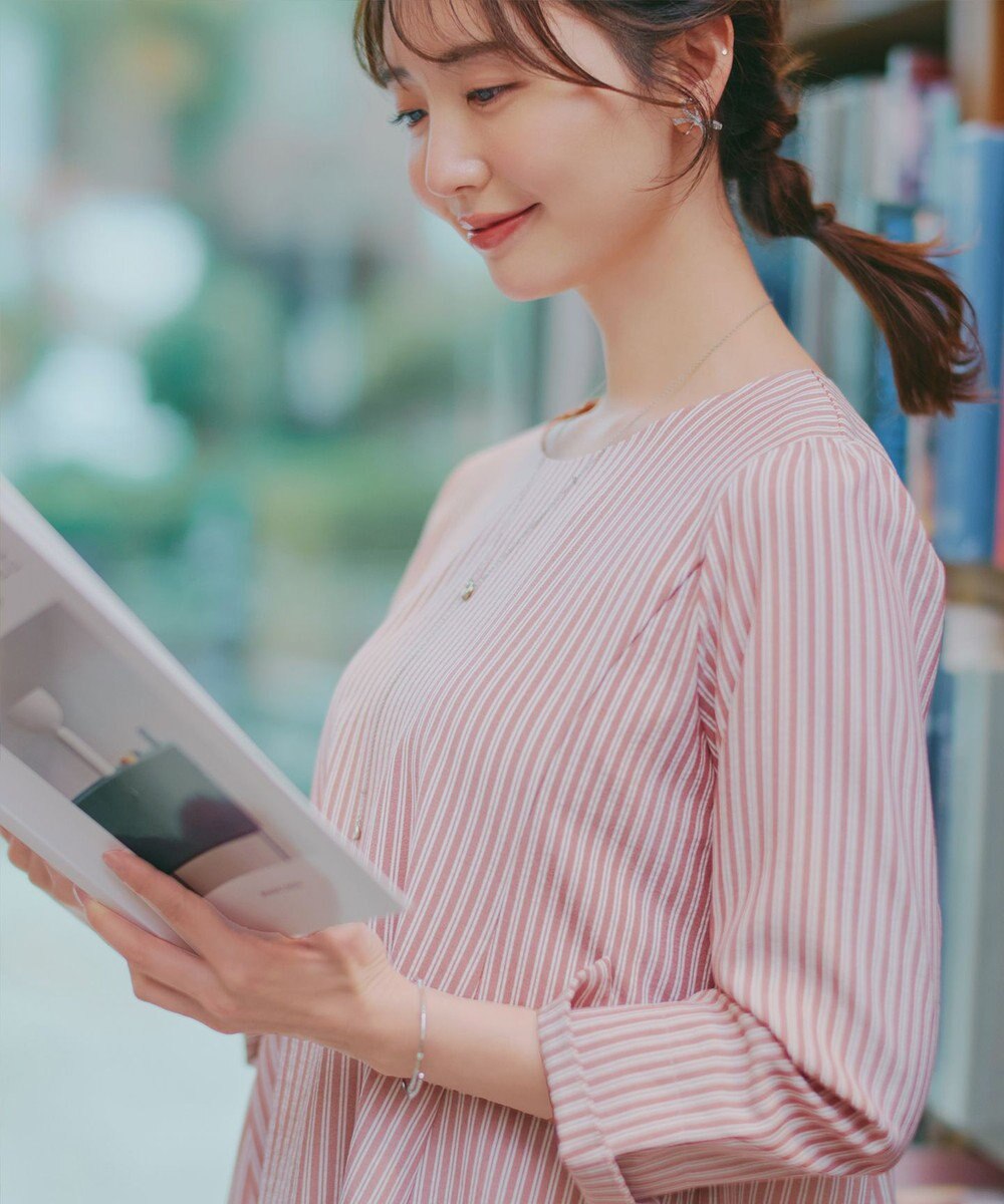 Tiaclasse L 【おのののかさん着用】半袖＆七分袖選べる袖丈バックフレアチュニック 