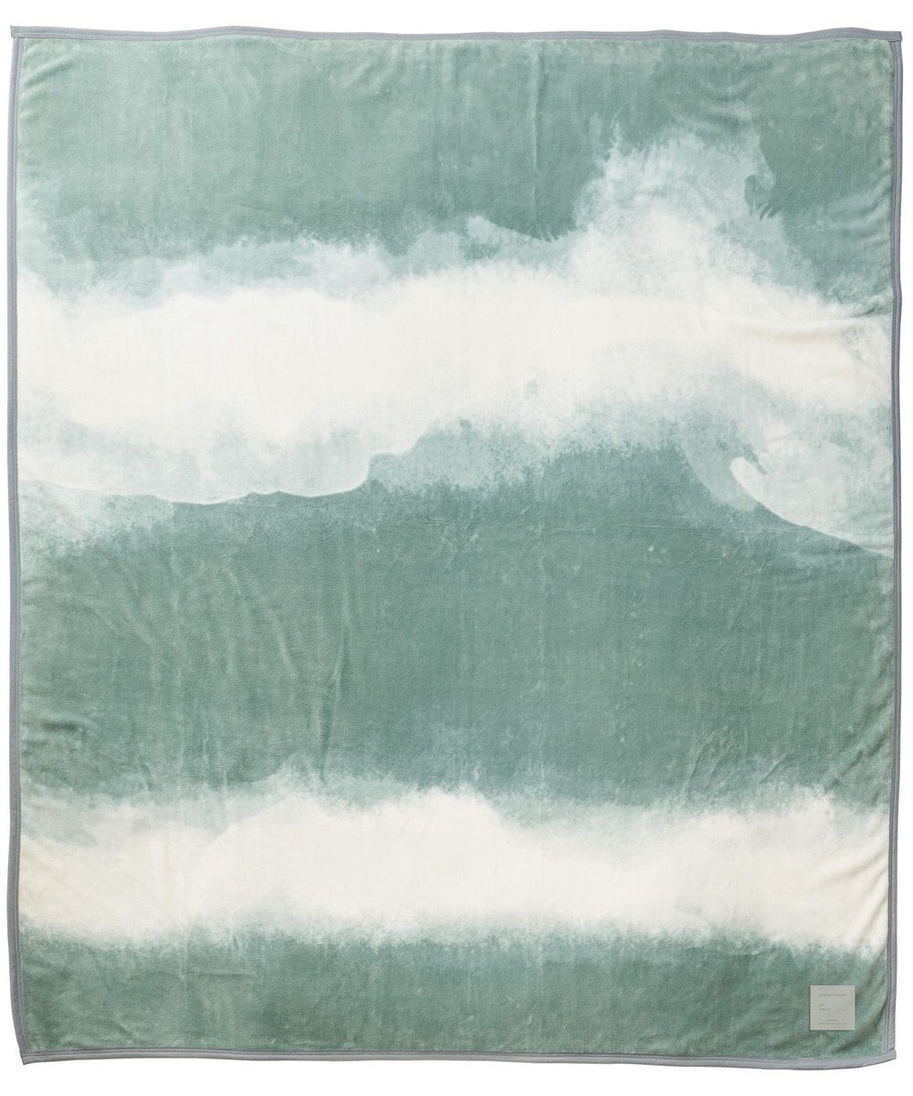 LOOM&SPOOL FOL綿毛布ダブル／カーキ 