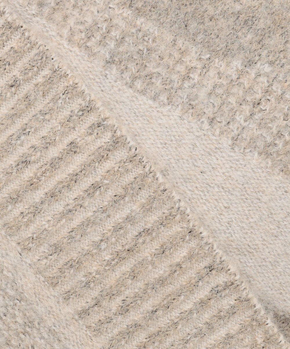 JOSEPH ABBOUD MOUNTAIN 【イタリア糸使用/軽量】ブークレーカモフラージュ  ニット ブルゾン 