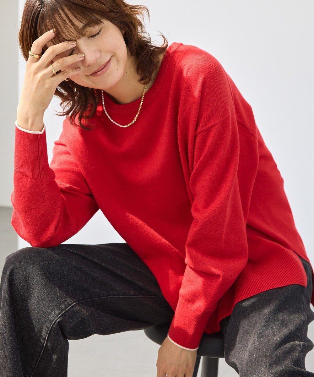 AMERICAN HOLIC バイパチクルーネックニットプルオーバー 